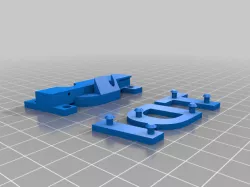 VW Golf IV TDI front grill badge logo (2 pieces)