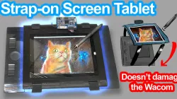 WacomOLED: Intuos 4 + iPad screen holder (DIY graphics tablet)