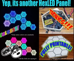 Yep, its another HexLED - NanoLeaf Panel! (with STEP file)