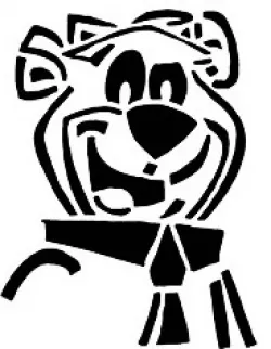 Yogi Bear stencil