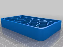 2 Tiered Hexagon (bestagon) Desk Stand (parametised)