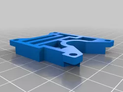 BIQU B1 hotend USB C breakout board cover plate with "gap fix" and improved X carriage eccentric nut clearance