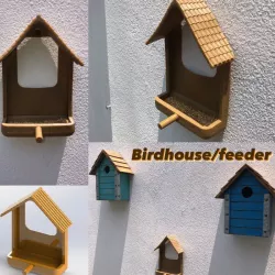 Bird feeder & house