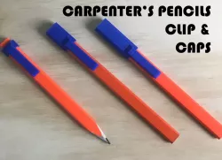Carpenters pencil clip & caps