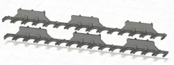Citadel paint rack for IKEA SKÅDIS peg board