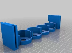 Collapsible Paint Rack System for hobby paints in dropper bottles