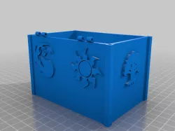 Commander Deck Box with hinged lid and magnets