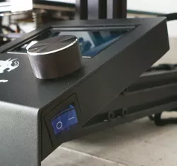 creality ender3 lcd pcb cover with switch mount for leds