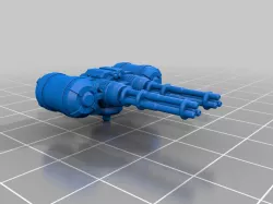 Double gatling for 28mm Knight Carapace