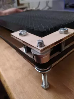 dumbest build for a adjustable laser bed