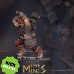 Dwarf with hammer Tabletop miniature