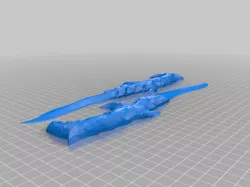Elderflame Dagger (Resized and Split)