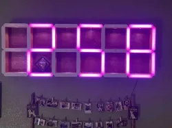 Giant Hidden Shelf Edge Clock