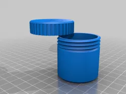 Glass pipe cleansing screwtop container