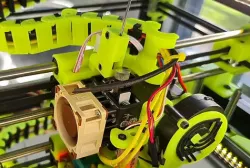 Hemera Mount for Hypercube Evolution with BLTouch, Filament Sensor and5015 blower