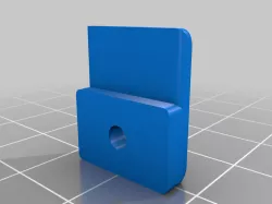 Holder for 2mm Plexiglass window Lack enclosure