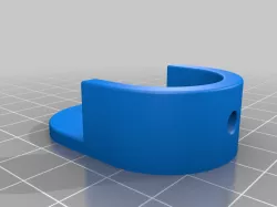 Holder for Ikea oval rod for cabinet 