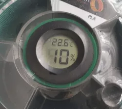 Hygrometer + desiccant /silica gel spool inlay