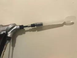 McFlurry spoon to power drill adapter