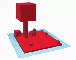Minecraft diorama stand