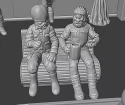 Myo and Lirin Car'n (Abyssin and Bith) SWL Free Cantina Collab