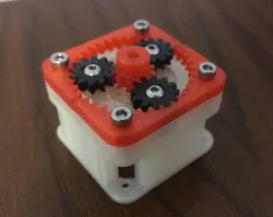NEMA-17 1:4 step-up gearbox for remote direct drive