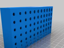Parametric Pegboard Drill Bit Holder