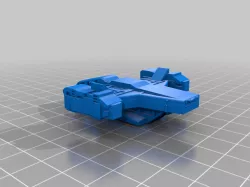 Razorcrest Starship Spaceship Model Remixed for tabletop games 