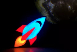 Rocket Emoji Lamp