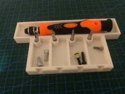 Screw and bit tray