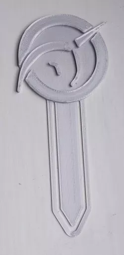 Simple Silver IPU Book Mark - Invisible Pink Unicorn Shrinkenstein Bookmark