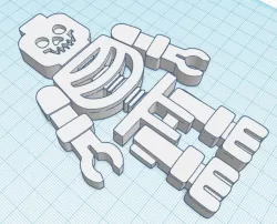 Skeleton Fridge Magnet (7 piece set)