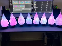 Spiral Lamp Remix (WS2812/WLED)