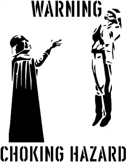 Star Wars Choking Hazard stencil
