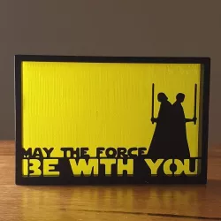 Star Wars Force Be With You Silhouette