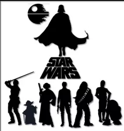 Star Wars silouette artwork