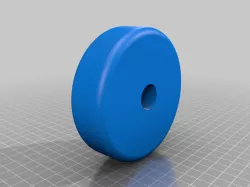 Streamlined Wheel for Wills Wing Basebar, Optimized for 3D Printing