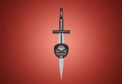 Sword and Skull Pendant