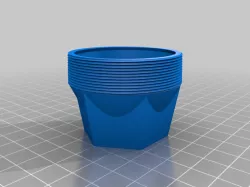 Threaded grease cap with M6 threaded hole for grease fitting