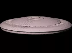 Visitors mothership scaled one in forty thousand