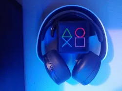 Wall Mount Headphone Stand w/ Drawer - PS Themed