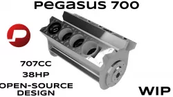 Working V8 Car Engine - Pegasus 700 - Educational Model