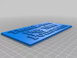 1000 followers plaque