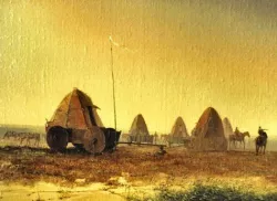 15mm Hunnic Wagon Tent Wargaming D&D DBA Skythian Hun Scyth Saka Sakae Iskuzai Askuzai Eurasia