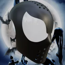 1994 Symbiote Spider-man Inspired Face Shell