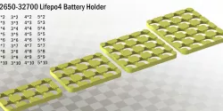 32650-32700 Lifepo4 Battery Holder/Guide for 2s/3s/4s/5s