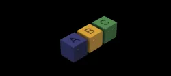 3D Printed Braille Alphabet Boxes.