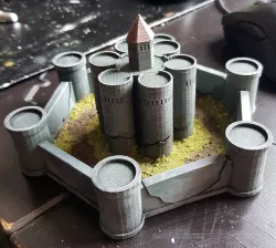 Castle Panic magnetic castle