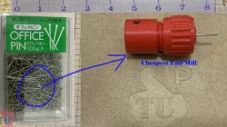 cheapest CNC drill bit using office pin