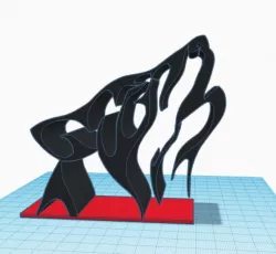 Desktop Object (Wolf)